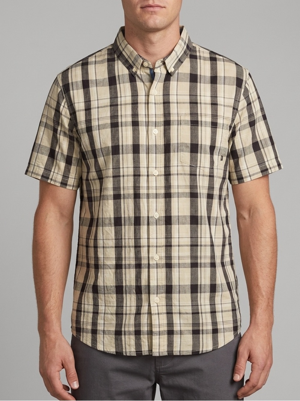 NWT Element Plaid Button Down Shirt